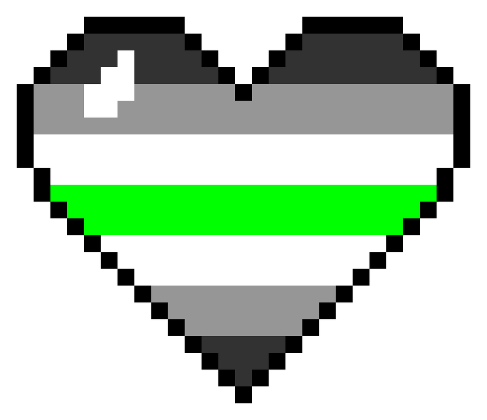 Agender pixel heart