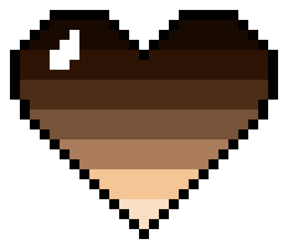 Pixel heart representing Black identity
